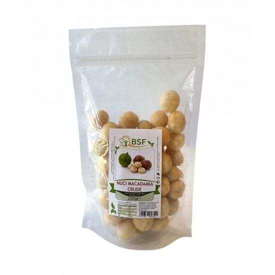 Nuci macadamia crude 200g