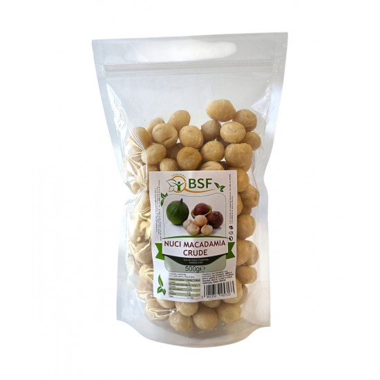 Nuci macadamia crude 500g