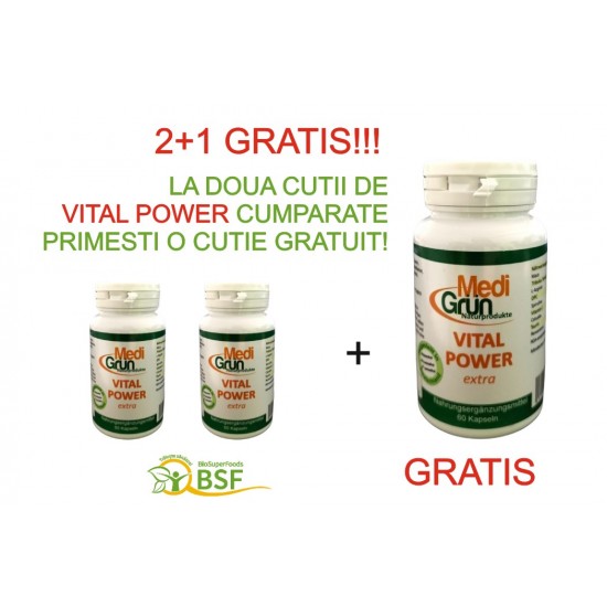 Promo 2+1 Vital Power EXTRA 60 capsule 800mg Medigrun Germania