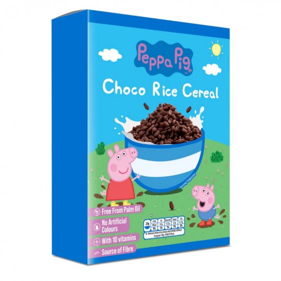 Cereale PEPPA PIG din orez si grau, cu ciocolata si adaos de vitamine 375g